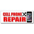 Signmission CELL PHONE REPAIR DECAL sticker apple lg htc samsung all brands iphone, D-48 Cell Phone Repair D-48 Cell Phone Repair